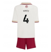 Billige Arsenal Ben White #4 Tredje trøje Børn 2025-26 Kort ærmer (+ bukser)