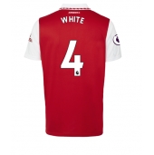 Billige Arsenal Benjamin White #4 Hjemmebanetrøje 2022-23 Kort ærmer