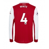 Billige Arsenal Benjamin White #4 Hjemmebanetrøje 2022-23 Lange ærmer