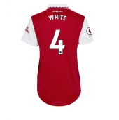 Billige Arsenal Benjamin White #4 Hjemmebanetrøje Dame 2022-23 Kort ærmer