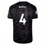 Billige Arsenal Benjamin White #4 Udebanetrøje 2022-23 Kort ærmer