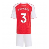 Billige Arsenal Cristhian Mosquera #3 Hjemmebanetrøje Børn 2025-26 Kort ærmer (+ bukser)