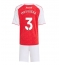 Billige Arsenal Cristhian Mosquera #3 Hjemmebanetrøje Børn 2025-26 Kort ærmer (+ bukser)