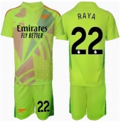 Billige Arsenal David Raya #22 Målmand Hjemmebanetrøje Børn 2024-25 Kort ærmer (+ bukser)