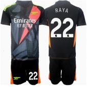 Billige Arsenal David Raya #22 Målmand Tredje trøje Børn 2024-25 Kort ærmer (+ bukser)