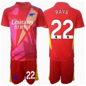 Billige Arsenal David Raya #22 Målmand Udebanetrøje Børn 2024-25 Kort ærmer (+ bukser)