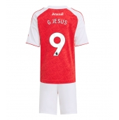 Billige Arsenal Gabriel Jesus #9 Hjemmebanetrøje Børn 2025-26 Kort ærmer (+ bukser)