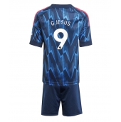 Billige Arsenal Gabriel Jesus #9 Udebanetrøje Børn 2025-26 Kort ærmer (+ bukser)