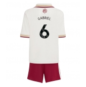 Billige Arsenal Gabriel Magalhaes #6 Tredje trøje Børn 2025-26 Kort ærmer (+ bukser)