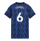 Billige Arsenal Gabriel Magalhaes #6 Udebanetrøje Dame 2025-26 Kort ærmer