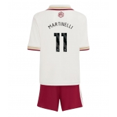 Billige Arsenal Gabriel Martinelli #11 Tredje trøje Børn 2025-26 Kort ærmer (+ bukser)