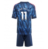 Billige Arsenal Gabriel Martinelli #11 Udebanetrøje Børn 2025-26 Kort ærmer (+ bukser)