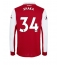 Billige Arsenal Granit Xhaka #34 Hjemmebanetrøje 2022-23 Lange ærmer