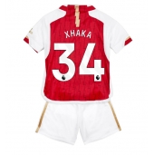 Billige Arsenal Granit Xhaka #34 Hjemmebanetrøje Børn 2023-24 Kort ærmer (+ bukser)