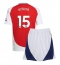 Billige Arsenal Jakub Kiwior #15 Hjemmebanetrøje Børn 2024-25 Kort ærmer (+ bukser)