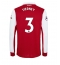 Billige Arsenal Kieran Tierney #3 Hjemmebanetrøje 2022-23 Lange ærmer