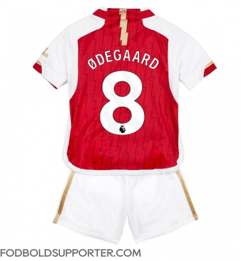 Billige Arsenal Martin Odegaard #8 Hjemmebanetrøje Børn 2023-24 Kort ærmer (+ bukser)