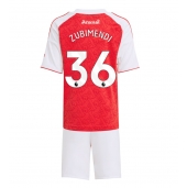 Billige Arsenal Martin Zubimendi #36 Hjemmebanetrøje Børn 2025-26 Kort ærmer (+ bukser)
