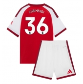Billige Arsenal Martin Zubimendi #36 Hjemmebanetrøje Børn 2026-27 Kort ærmer (+ bukser)