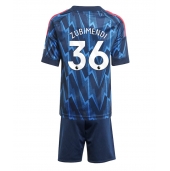 Billige Arsenal Martin Zubimendi #36 Udebanetrøje Børn 2025-26 Kort ærmer (+ bukser)
