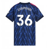 Billige Arsenal Martin Zubimendi #36 Udebanetrøje Dame 2025-26 Kort ærmer