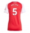 Billige Arsenal Piero Hincapie #5 Hjemmebanetrøje Dame 2025-26 Kort ærmer