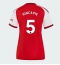 Billige Arsenal Piero Hincapie #5 Hjemmebanetrøje Dame 2026-27 Kort ærmer