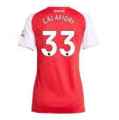 Billige Arsenal Riccardo Calafiori #33 Hjemmebanetrøje Dame 2025-26 Kort ærmer