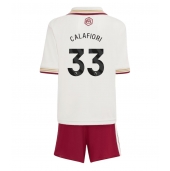 Billige Arsenal Riccardo Calafiori #33 Tredje trøje Børn 2025-26 Kort ærmer (+ bukser)
