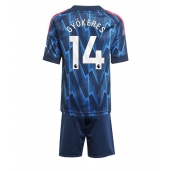 Billige Arsenal Viktor Gyokeres #14 Udebanetrøje Børn 2025-26 Kort ærmer (+ bukser)