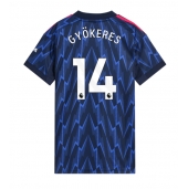 Billige Arsenal Viktor Gyokeres #14 Udebanetrøje Dame 2025-26 Kort ærmer