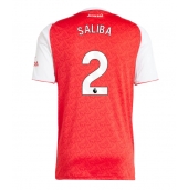 Billige Arsenal William Saliba #2 Hjemmebanetrøje 2025-26 Kort ærmer