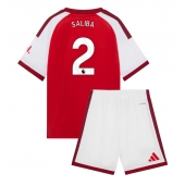 Billige Arsenal William Saliba #2 Hjemmebanetrøje Børn 2026-27 Kort ærmer (+ bukser)