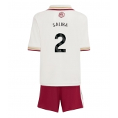 Billige Arsenal William Saliba #2 Tredje trøje Børn 2025-26 Kort ærmer (+ bukser)
