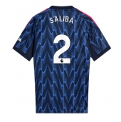 Billige Arsenal William Saliba #2 Udebanetrøje 2025-26 Kort ærmer