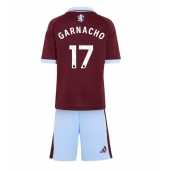 Billige Aston Villa Alejandro Garnacho #17 Hjemmebanetrøje Børn 2026-27 Kort ærmer (+ bukser)