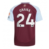 Billige Aston Villa Amadou Onana #24 Hjemmebanetrøje 2024-25 Kort ærmer