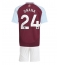Billige Aston Villa Amadou Onana #24 Hjemmebanetrøje Børn 2024-25 Kort ærmer (+ bukser)