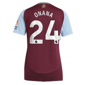 Billige Aston Villa Amadou Onana #24 Hjemmebanetrøje Dame 2024-25 Kort ærmer