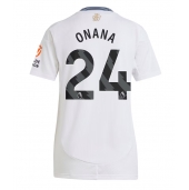 Billige Aston Villa Amadou Onana #24 Udebanetrøje Dame 2024-25 Kort ærmer