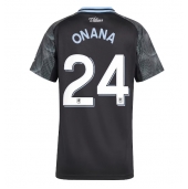 Billige Aston Villa Amadou Onana #24 Udebanetrøje Dame 2025-26 Kort ærmer