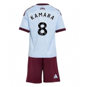 Billige Aston Villa Boubacar Kamara #8 Tredje trøje Børn 2026-27 Kort ærmer (+ bukser)