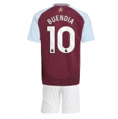 Billige Aston Villa Emiliano Buendia #10 Hjemmebanetrøje Børn 2024-25 Kort ærmer (+ bukser)