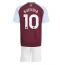 Billige Aston Villa Emiliano Buendia #10 Hjemmebanetrøje Børn 2024-25 Kort ærmer (+ bukser)