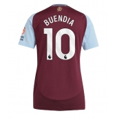 Billige Aston Villa Emiliano Buendia #10 Hjemmebanetrøje Dame 2024-25 Kort ærmer