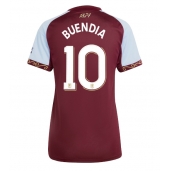 Billige Aston Villa Emiliano Buendia #10 Hjemmebanetrøje Dame 2025-26 Kort ærmer