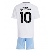 Billige Aston Villa Emiliano Buendia #10 Udebanetrøje Børn 2024-25 Kort ærmer (+ bukser)