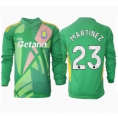 Billige Aston Villa Emiliano Martinez #23 Målmand Hjemmebanetrøje 2024-25 Lange ærmer