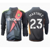 Billige Aston Villa Emiliano Martinez #23 Målmand Udebanetrøje 2024-25 Lange ærmer
