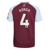 Billige Aston Villa Ezri Konsa #4 Hjemmebanetrøje 2024-25 Kort ærmer